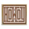 Stupell Industries Mosaic Style Howdy in Brown Floating Frame By Lettered and Lined
